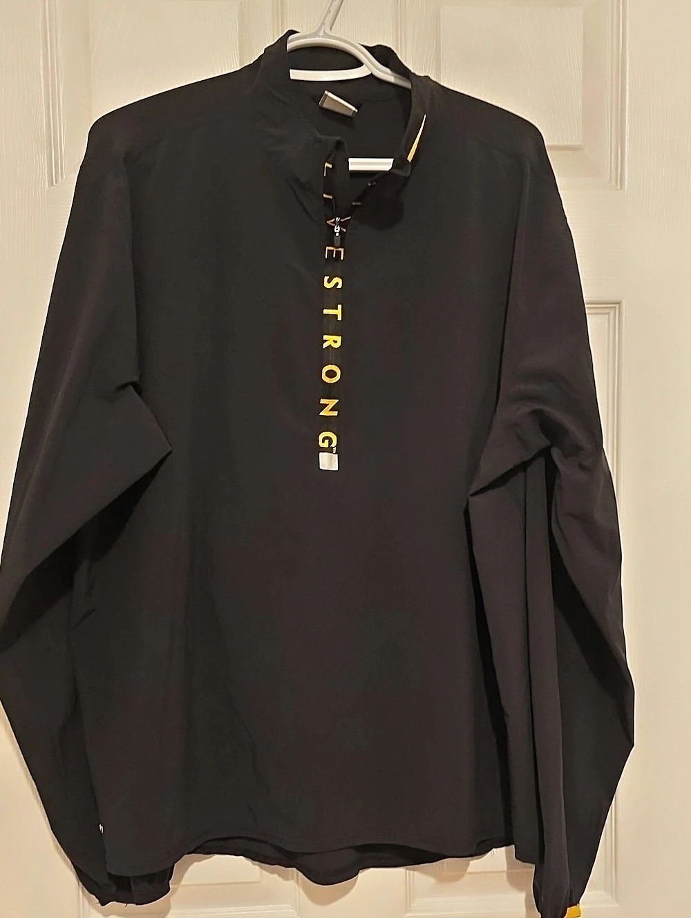 Nike Livestrong 1/4 Zip Pullover Black Long Sleeve Top